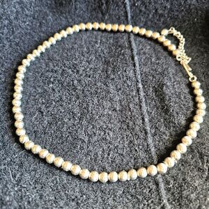 UltraFine Silver Bead Necklace 18" in presentation box Delicate Beaded Ball